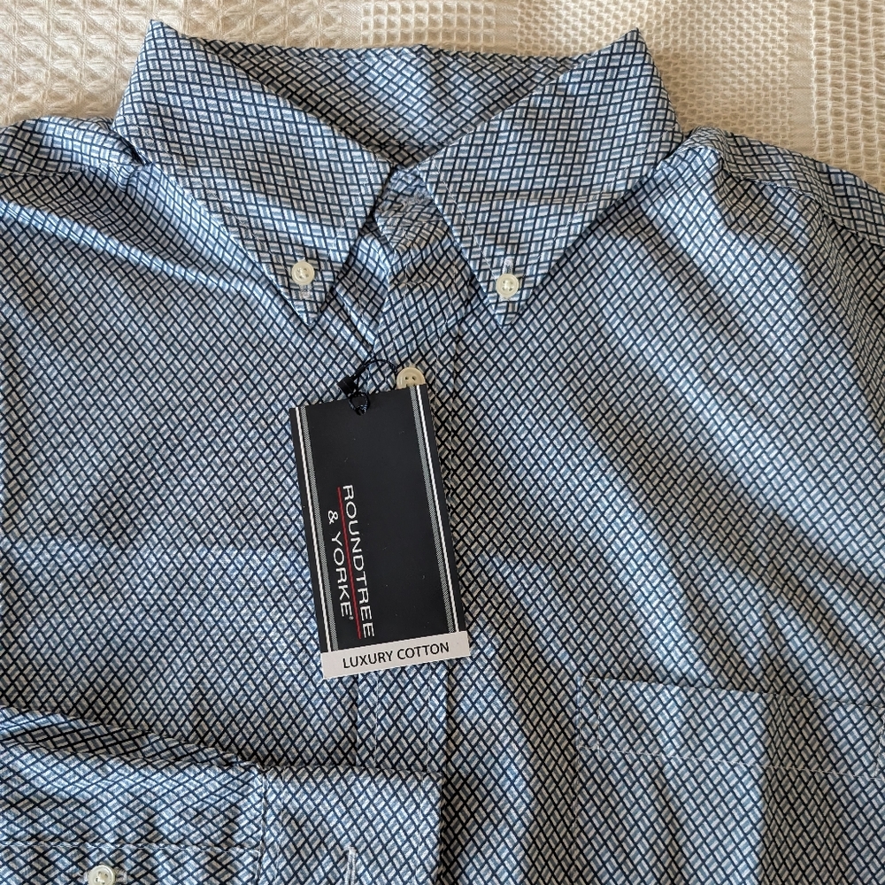 Roundtree & Yorke Blue Men's Shirt